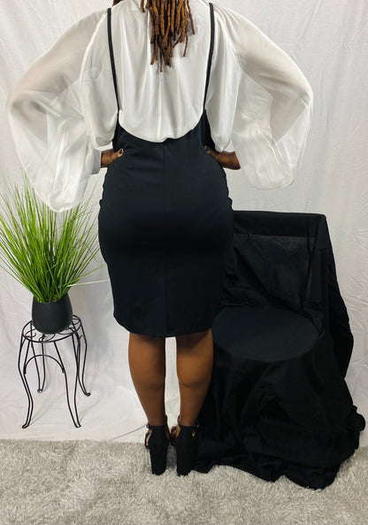 Black overall Skirt