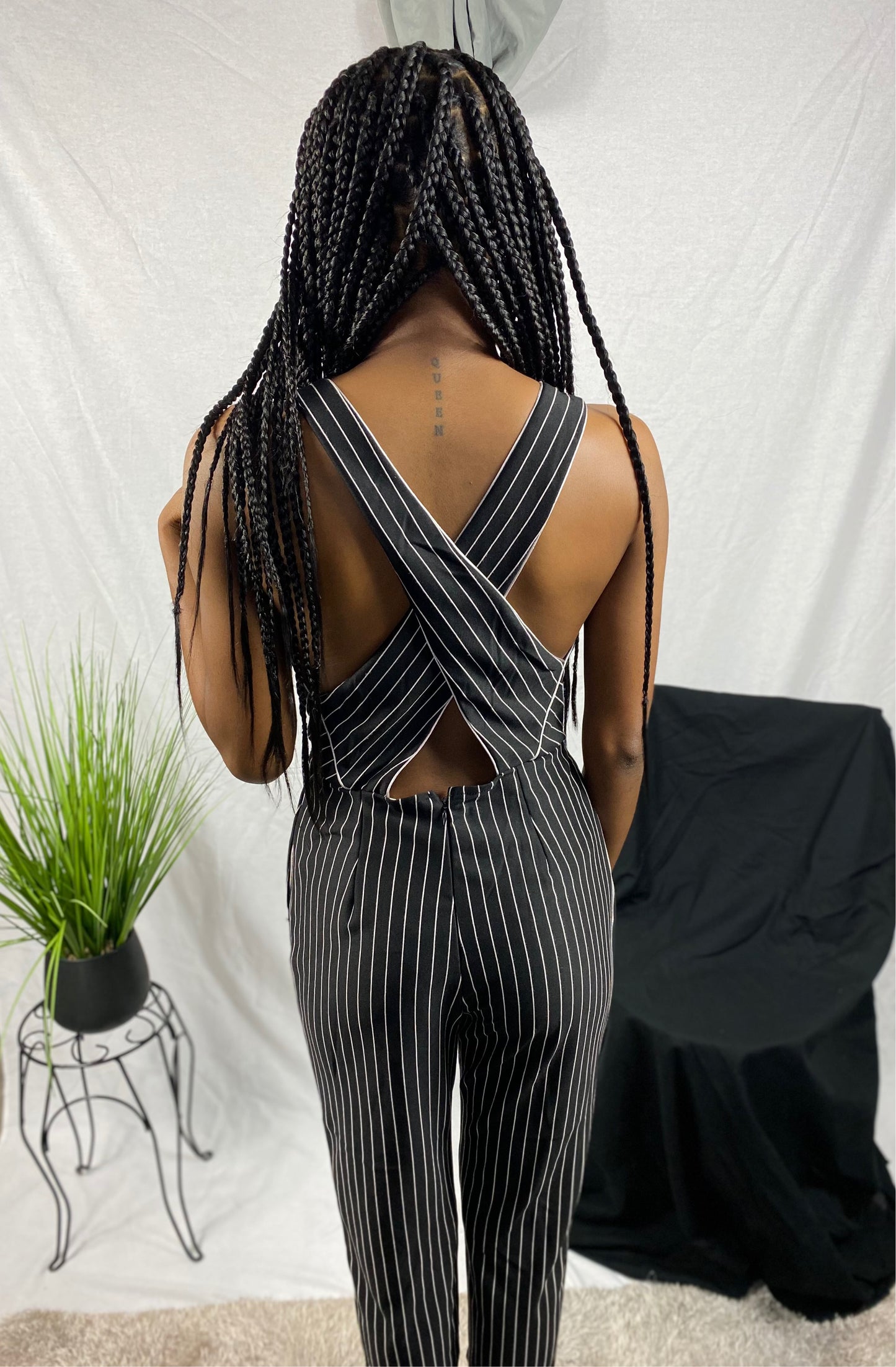 Pinstripe Jumpsuit